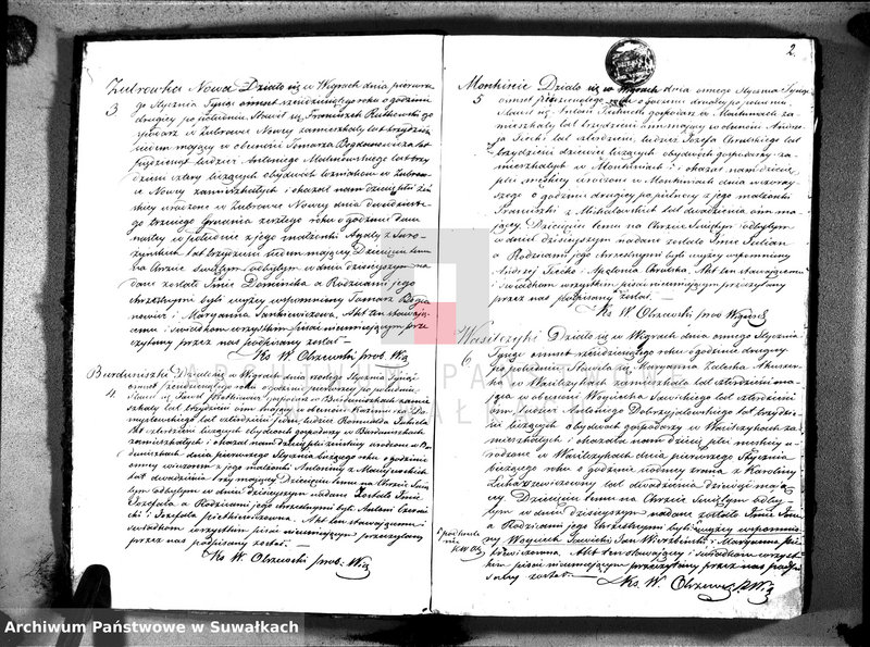 image.from.unit.number "Duplikat akt urodzonych, zaślubionych i zmarłych parafii wigierskiej z roku 1860"