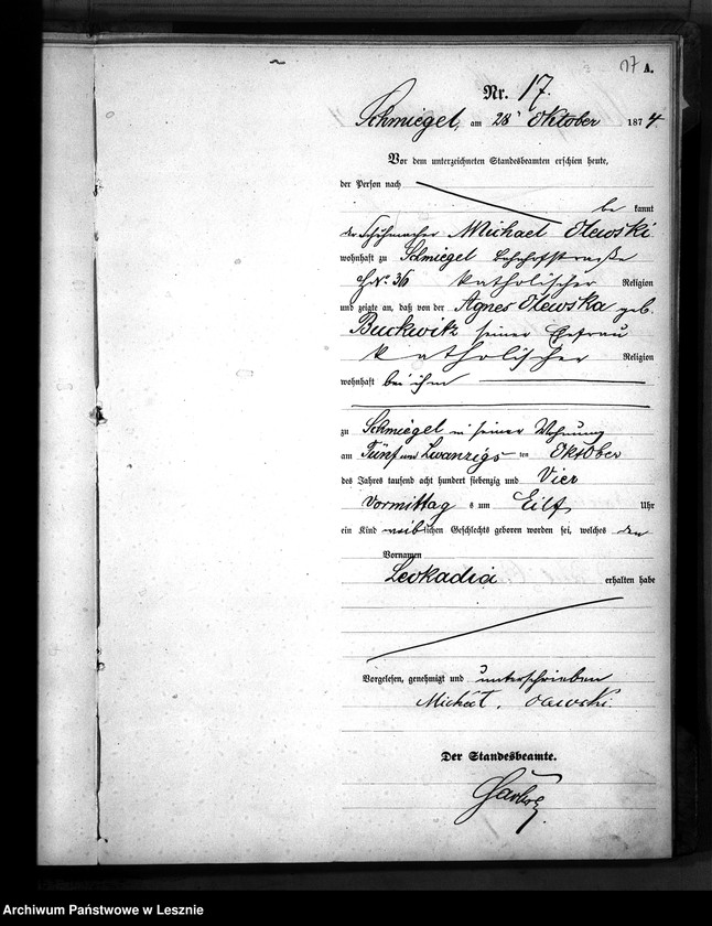 Obraz 20 z jednostki "[Księga urodzeń - miasto]"