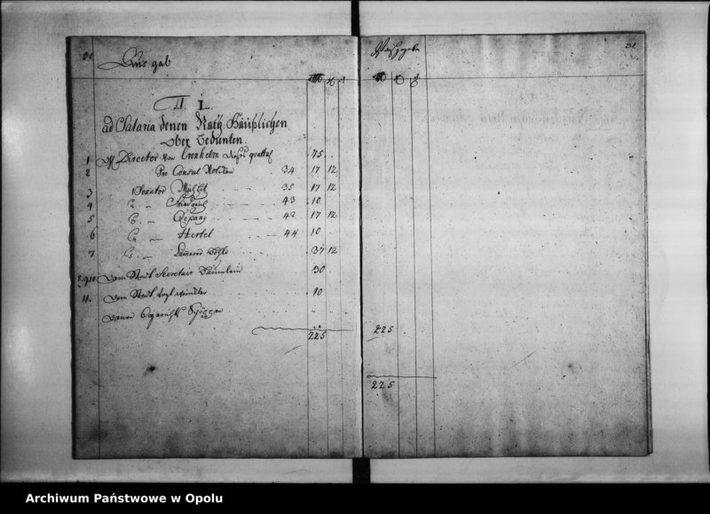 Obraz 20 z jednostki "Cämmerey Rechnung des 2ten Quartals 1745 derer Monaten Septembr, Octobr & Novembr."