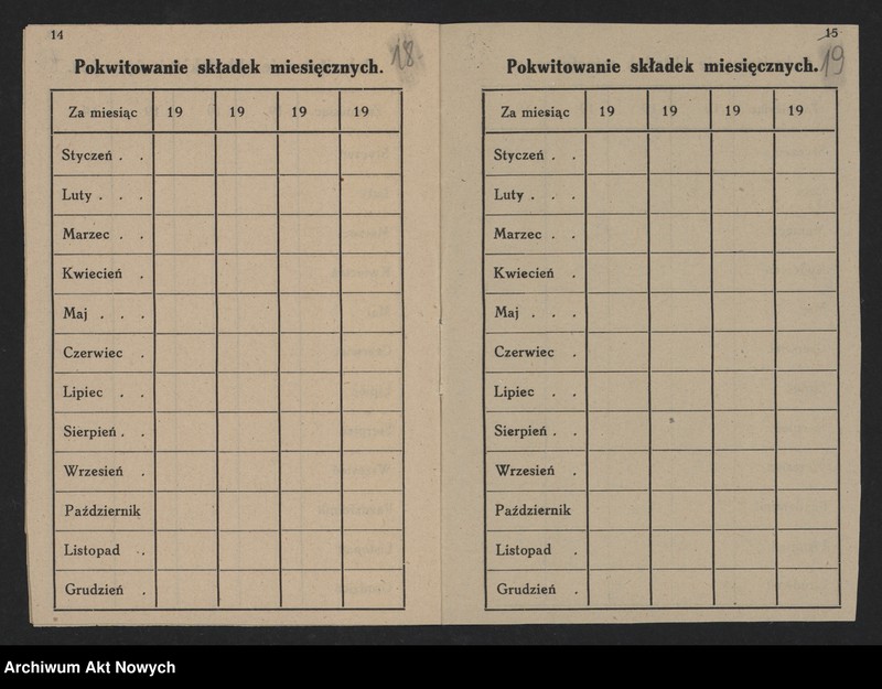 Obraz 15 z jednostki "Obuchowicz Br. (ks., prałat Katedry Kieleckiej, prezes Stowarzyszenia Katolickich Służących św. Zyty); Załączniki: a) Książka Członka i Statut Stowarzyszenia (druk); b) 1 fotografia; L.7"