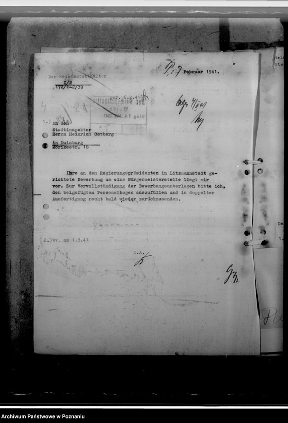 Obraz 8 z jednostki "Ostberg, Heinrich - inspektor miejski"