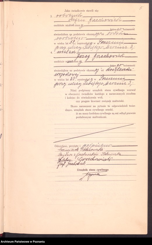 Obraz 7 z jednostki "Księga miejscowa małżeństw tom IV [Rejestr główny małżeństw]"