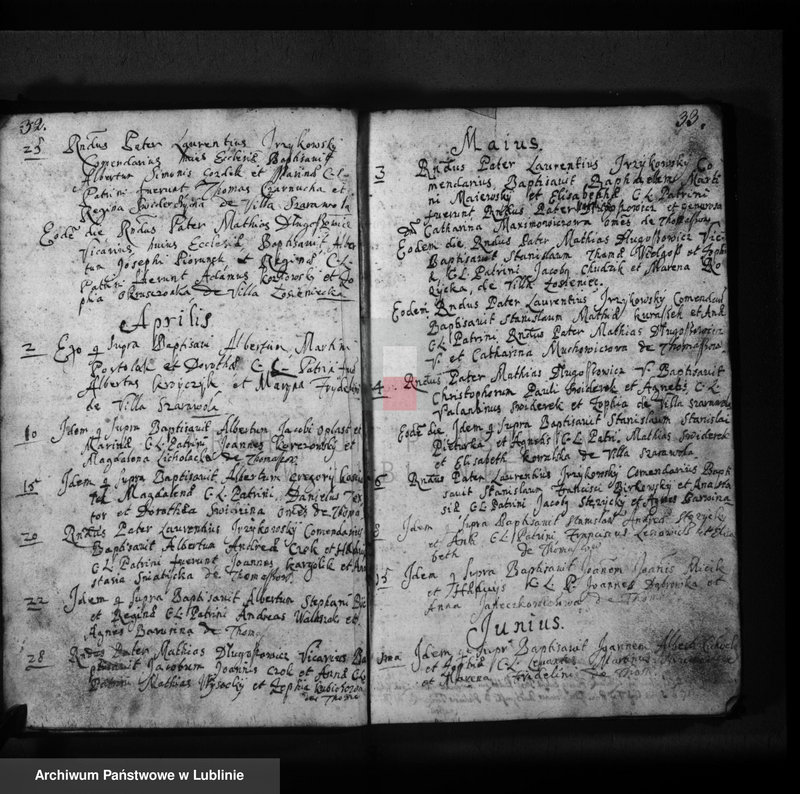 Obraz 19 z jednostki "Liber baptisatorum"