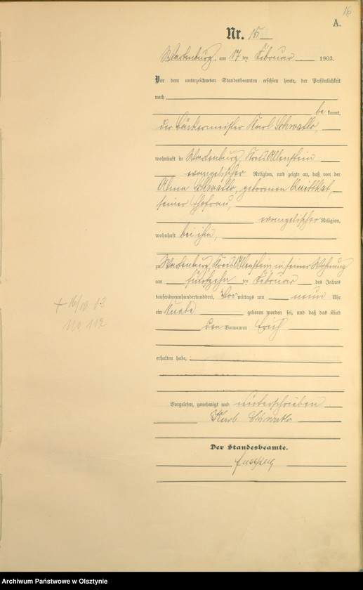 image.from.unit.number "Geburts-Haupt-Register Nr 1 - 161"