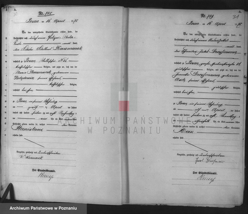 Obraz 17 z jednostki "Księga urodzeń t. II"