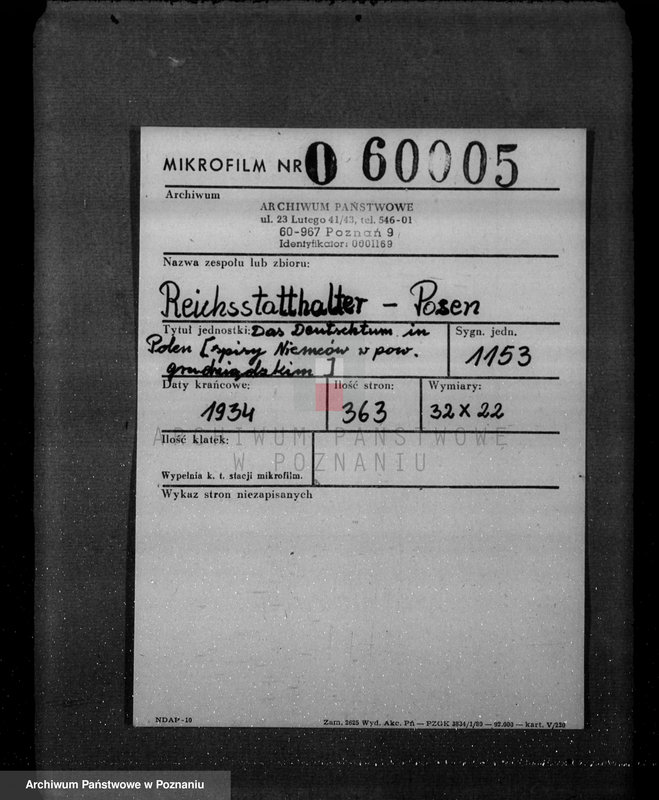 Obraz 2 z jednostki "Das Deutschtum in Polen - spisy Niemców w powiecie grudziądzkim"