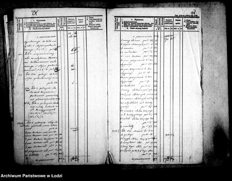 Obraz 19 z jednostki "[Ubezpieczenia - szacunki szczegółowe zabudowań na obszarze Łodzi]"