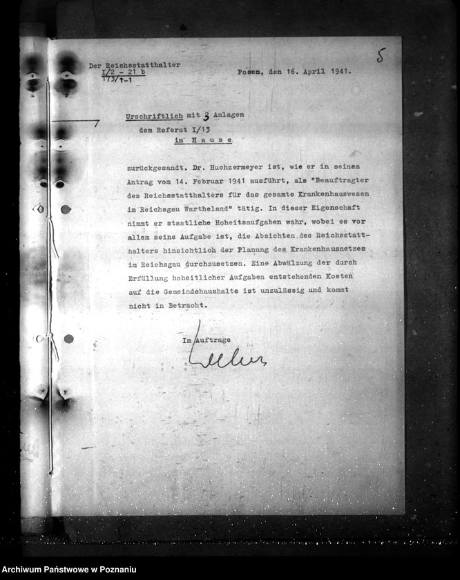 Obraz 9 z jednostki "Staatsbeauftragter für Hermannsbad. Kostenerstattung, Grundsätze"