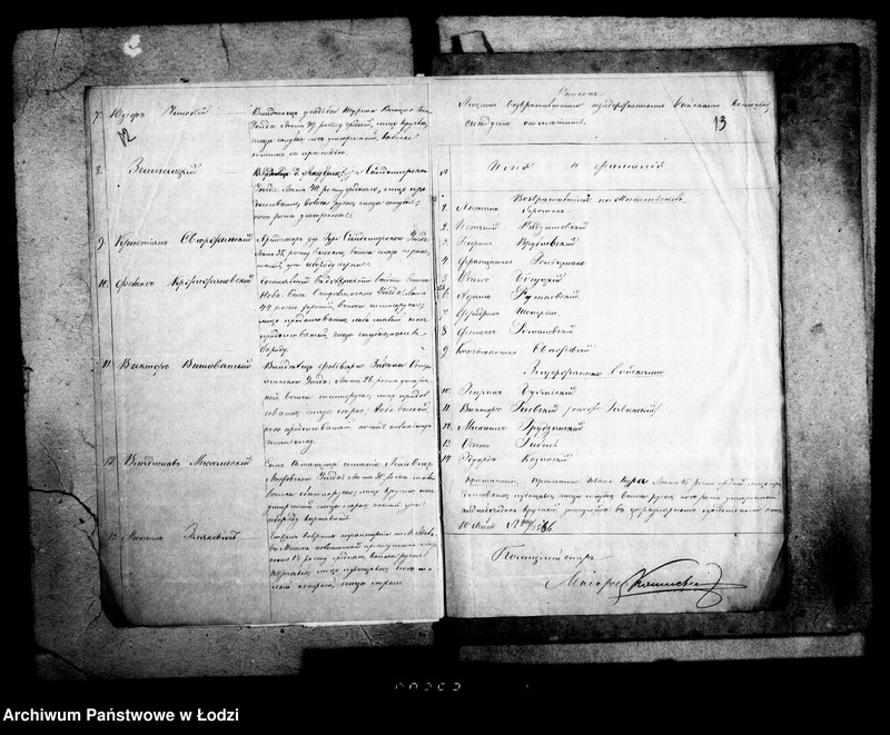 Obraz 15 z jednostki "Akta tyczące się osób pod śledztwem i którym wzbroniony jest wjazd do Cesarstwa i Królestwa Polskiego"