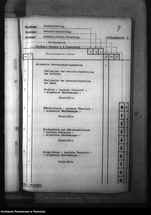 Obraz 13 z jednostki "Wykaz akt dla wydziału Gesundheitswesen und Volkspflege"
