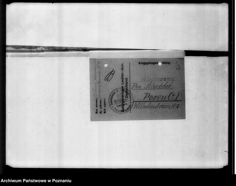 Obraz 10 z jednostki "Korespondencja - listy jeńców wojennych o pomoc materialną z obozu Laubau."