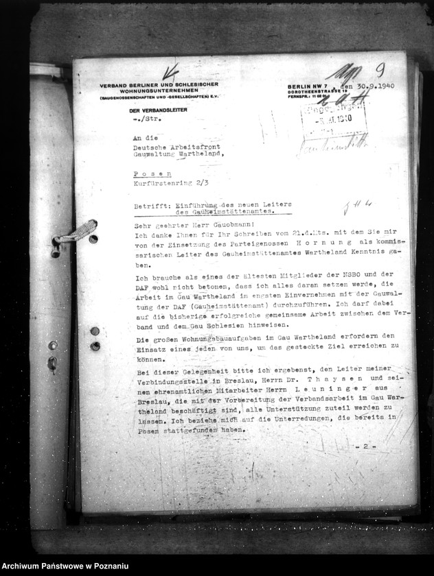 Obraz 13 z jednostki "Organisation des Gemeinnützigen Wohnungswesens im Osten"