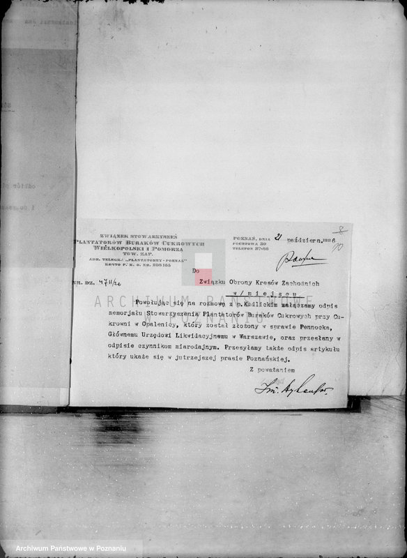 Obraz 14 z jednostki "Różne sprawy"