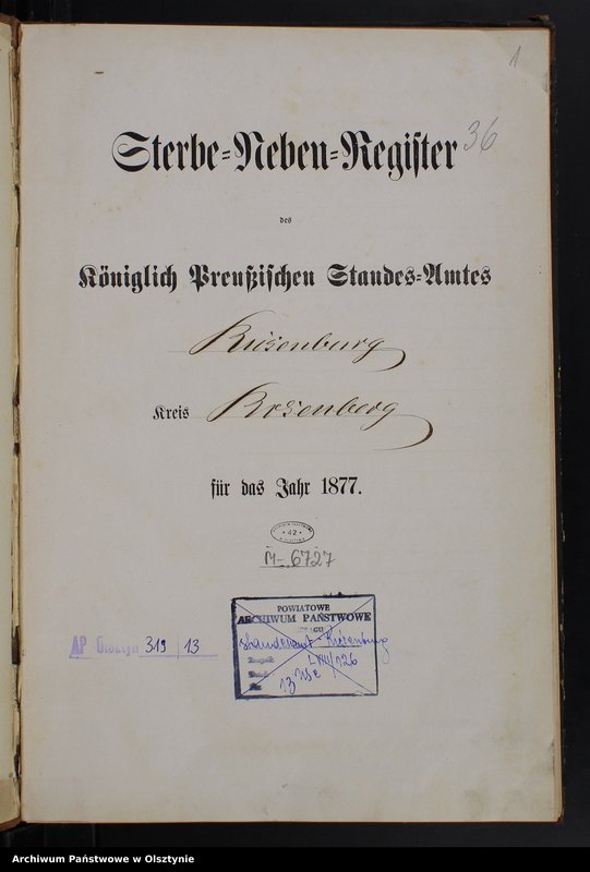 image.from.unit.number "Sterbe-Neben-Register Nr 1 - 95"