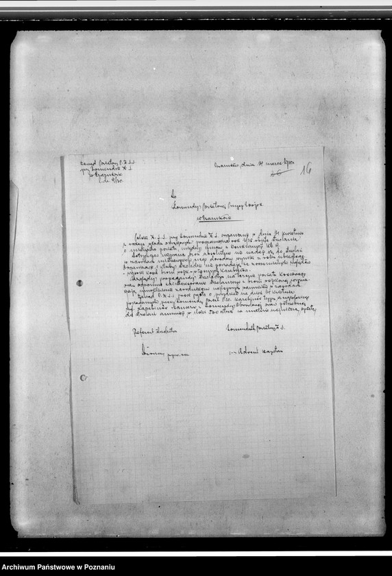 Obraz 20 z jednostki "Sprawy organizacyjne i personalne, korespondencja - ogłoszenia, listy członków, kwestionariusze"