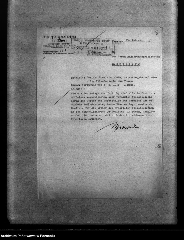 Obraz 7 z jednostki "Amtliche Meldungen Kreis Kulm (Cełmno oraz powiat toruński)"