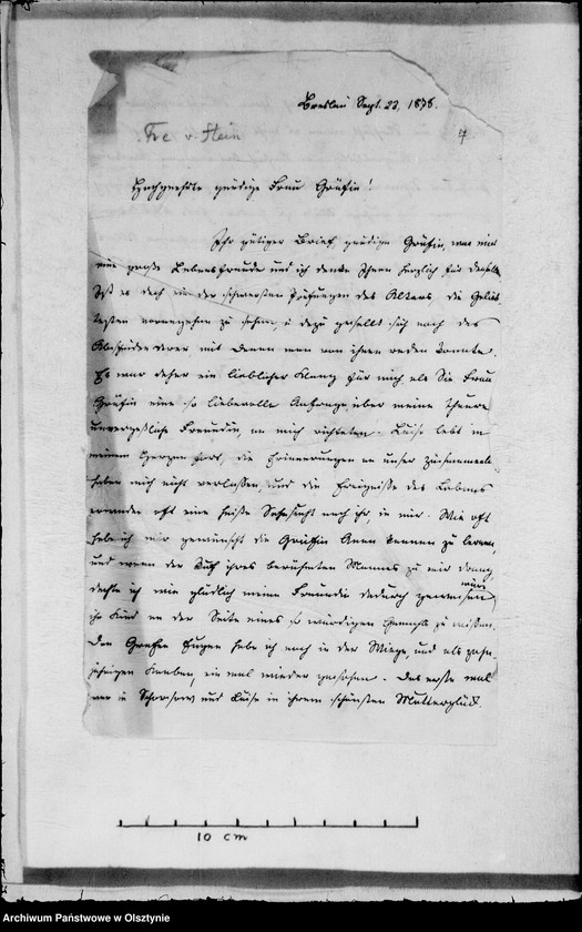 image.from.unit.number "/Berta v. Oertzen- Pentz, mecklenburgische Hofdame, Marielisa v. Radowitz, Paul v. Höpfner, F., J. u. E. v. Stein, Ldir Sieghold, von der Osten u. Vetter O. Blome an Anna Gfin Lehndorff geb.Hahn/"