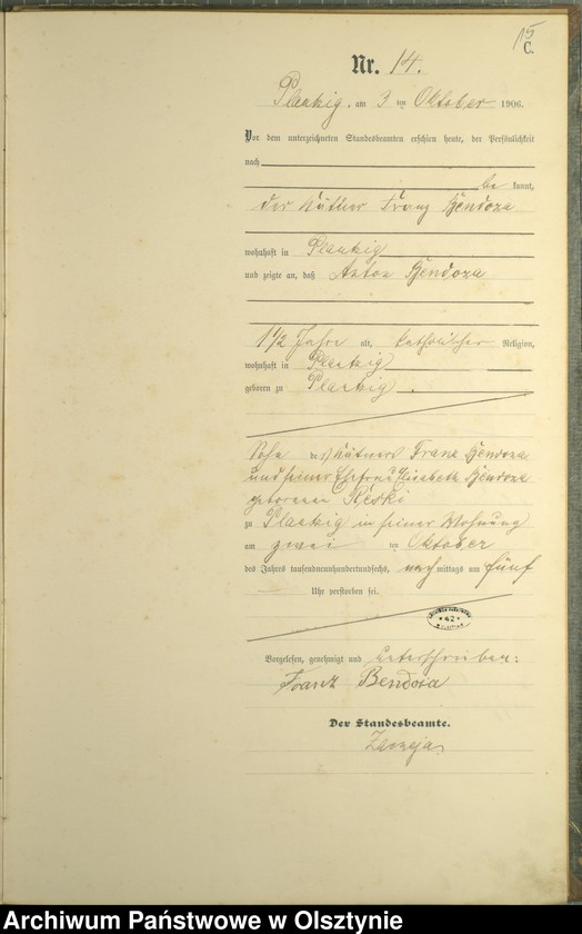 image.from.unit.number "Sterbe-Haupt-Register Nr 1 - 22"