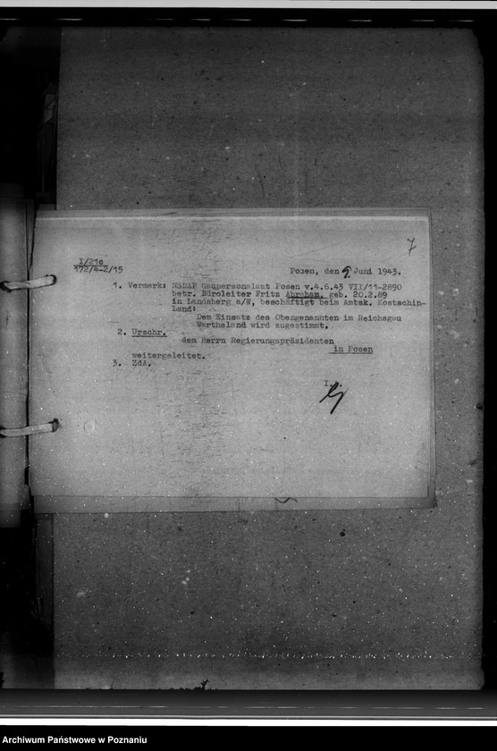 Obraz 11 z jednostki "Politische Beurteilungen der Angestellten"