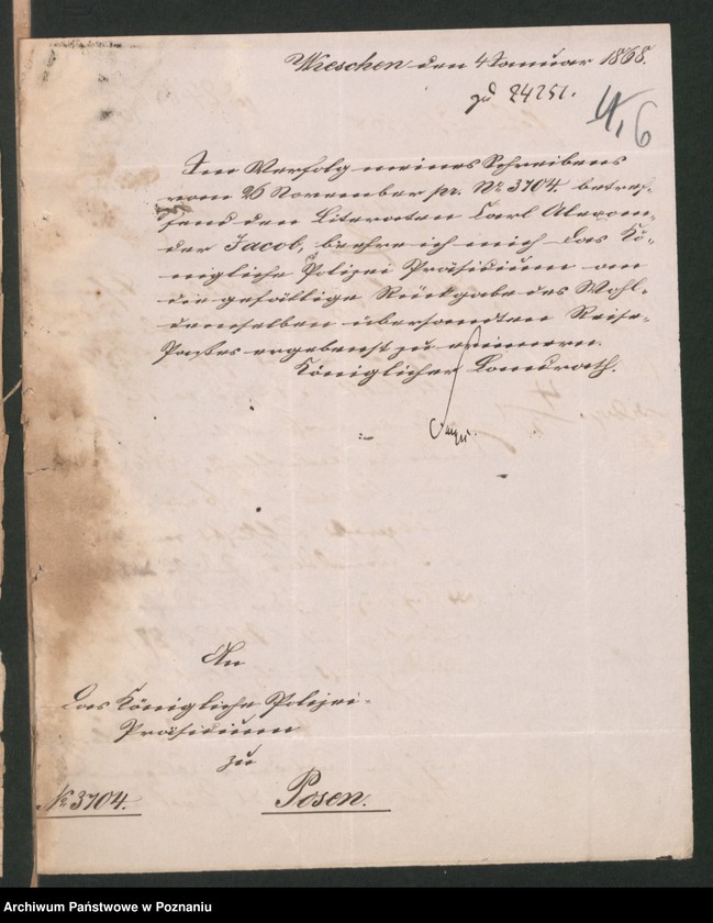 Obraz 9 z jednostki "A. betr. Karl Jacob, Literat aus Płock"