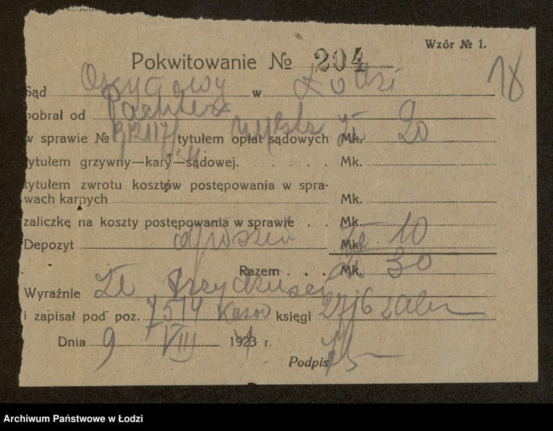 Obraz 20 z jednostki "jakób Pechter- sprzedaż manufaktury, galanterii, konfekcji i przędzy"