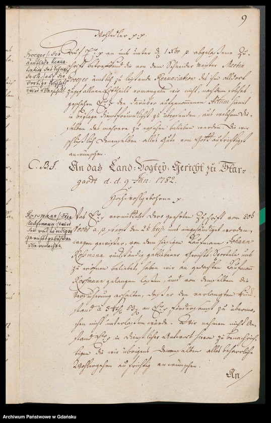 image.from.unit.number "[Liber missivarum]. Register über vorstehende Briefe von Jahr 1782. Register derer an welche vorstehende Briefe geschrieben worden vom J. 1782"