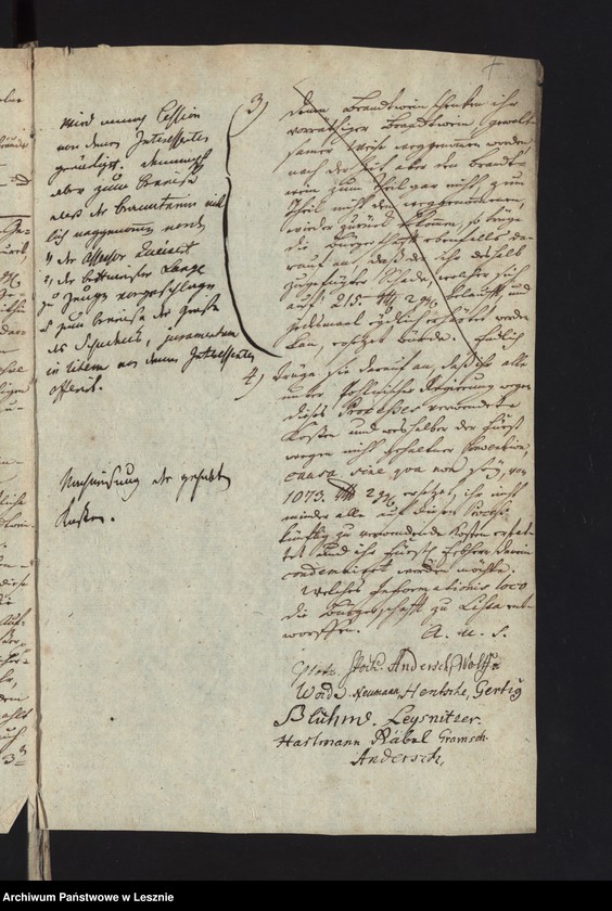 Obraz 10 z jednostki "[Akta manualia J. C. in Sachen der Stadt Lissa contra den Fürsten von Sułkowski wegen Abgaben]"