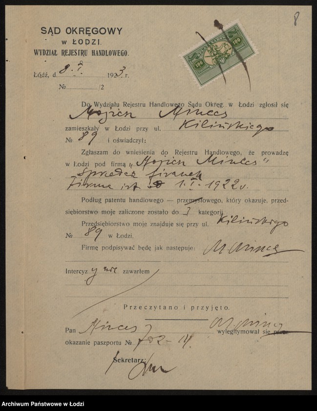 Obraz 10 z jednostki "Mojżesz Minces- sprzedaż firanek"