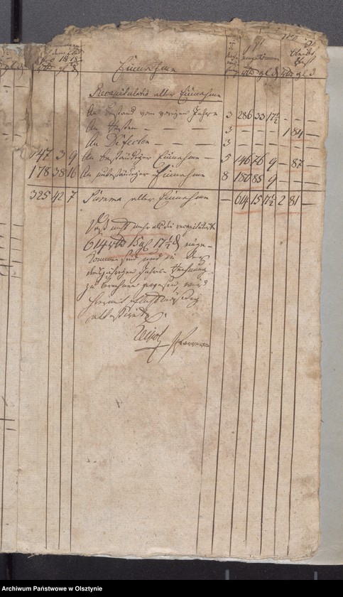 image.from.unit.number "Passenheimsche Stadt Kirchen Rechnung über Einnahme und Ausgabe"