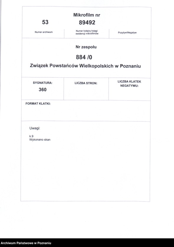 Obraz 2 z jednostki "Żabikowo, powiat Poznań - akta koła."