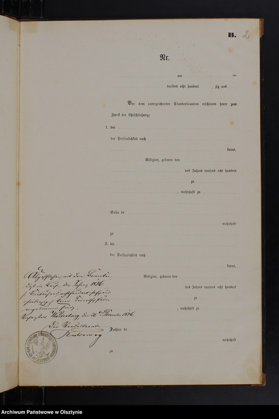 image.from.unit.number "Heiraths-Haupt-Register /wpisów nie było/"