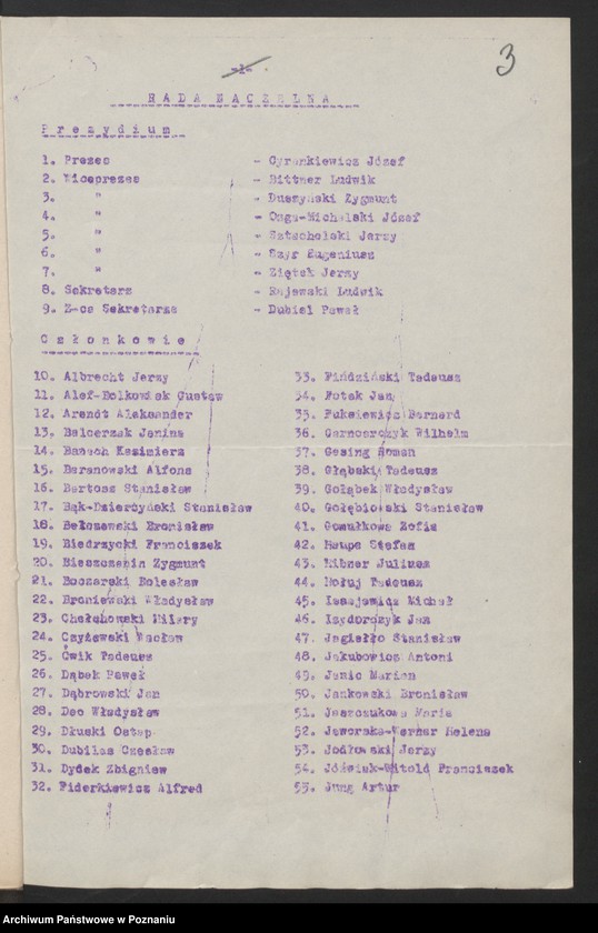 Obraz 13 z jednostki "Wykazy władz naczelnych Związku Bojowników o Wolność i Demokrację."