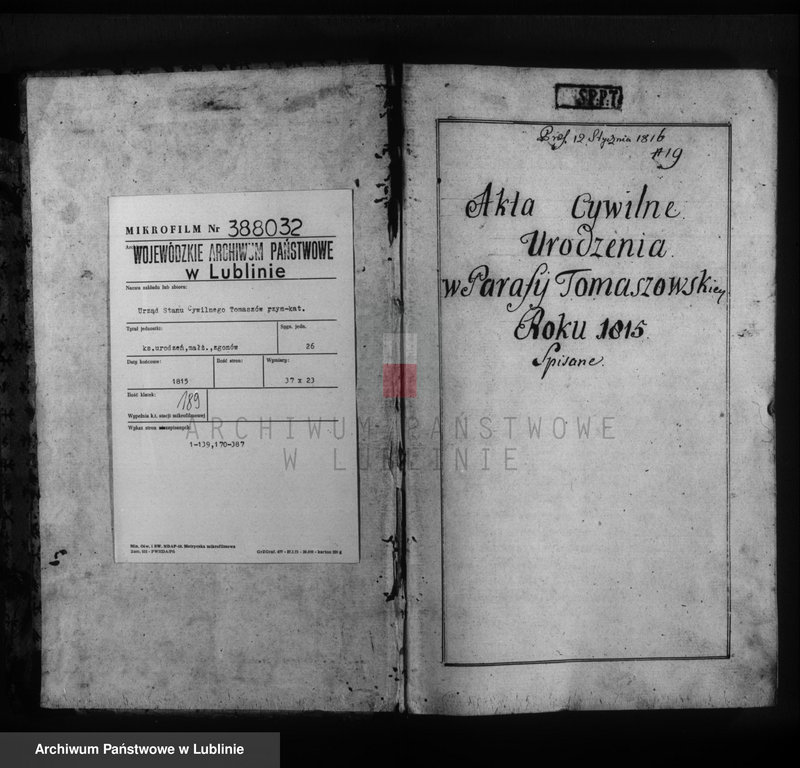 image.from.unit.number "Księga urodzeń, zapowiedzi, małżeństw i zgonów"