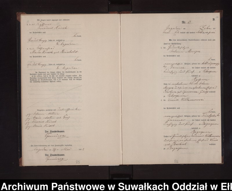 image.from.unit.number "Heiraths-Neben-Register des Preussischen Standes-Amtes Rydzewen Kreis Loetzen"