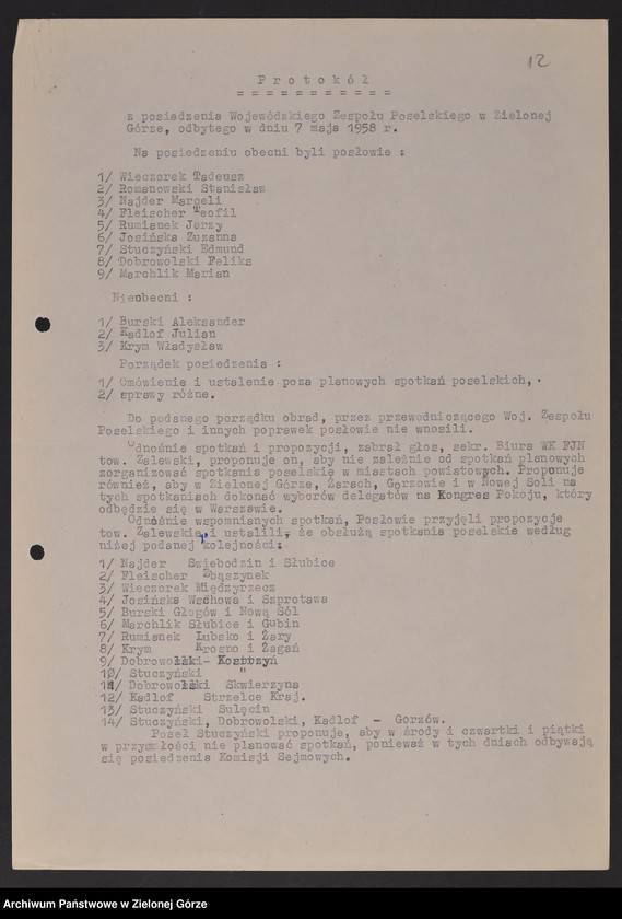 image.from.unit.number "Protokoły z posiedzeń Wojewódzkiego Zespołu Poselskiego"