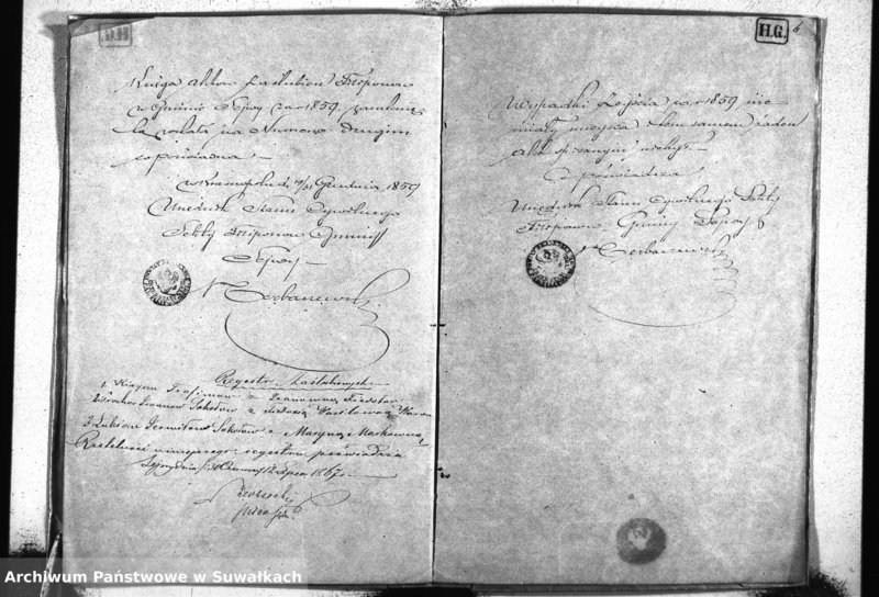 image.from.unit.number "Duplikat Akt Urodzonych, Umarłych i zaślubionych wyznania Filipońskiego Gminy Sejwy za rok 1859"