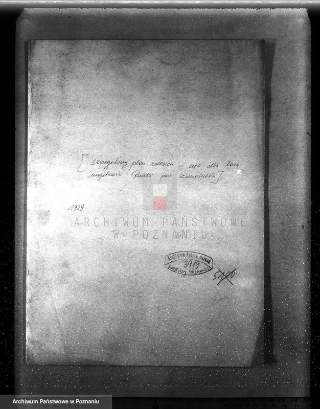 image.from.unit.number "/Szczegółowy plan zalesień i cięć lasu dla majętności Rudki powiat szamotulski 1929-1939"