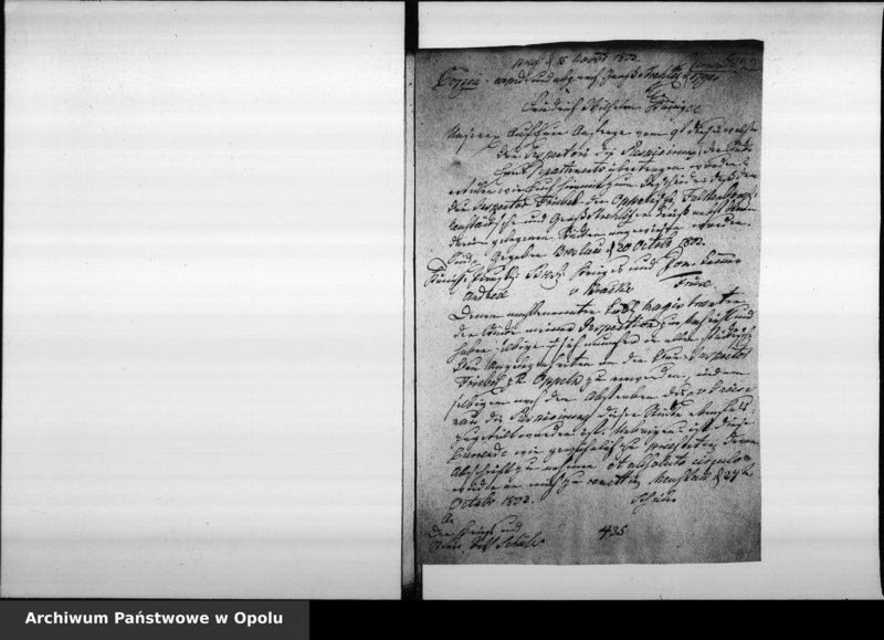 Obraz 18 z jednostki "Acta des Magistrats zu Oppeln von Anstellung der städtischen Baubeamten als des Bauinspectors, Zimmer, Maurermeisters, Aufsehers"