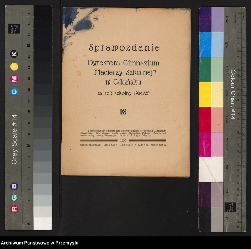 image.from.unit.number "Sprawozdanie Dyrektora Gimnazjum Macierzy Polskiej w Gdańsku za rok szkolny 1934/35"
