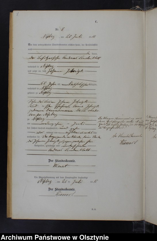 image.from.unit.number "Sterbe-Neben-Register Nr 1 - 15"