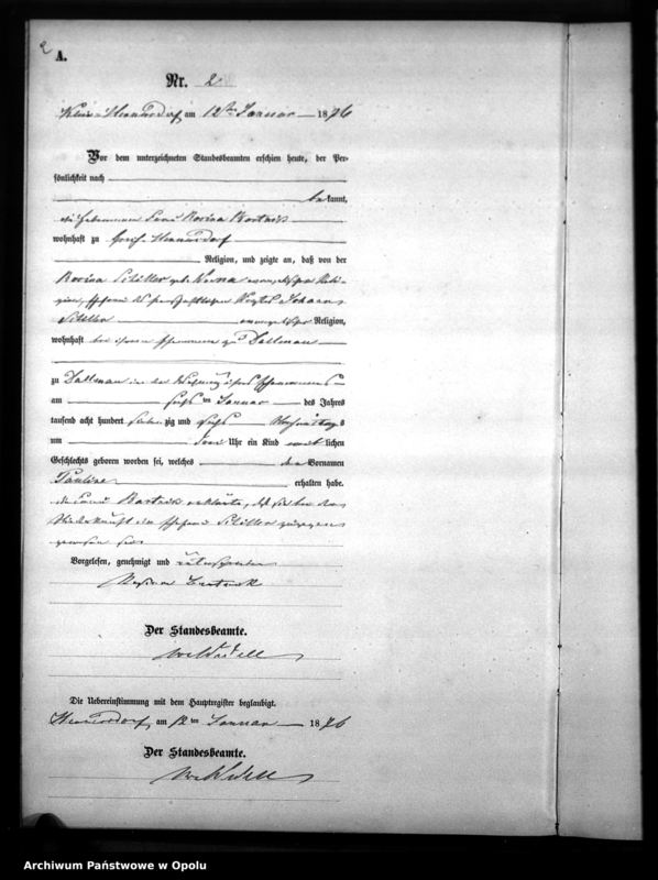 image.from.unit.number "Geburts-Neben-Register [1876 Woskowice Górne]"