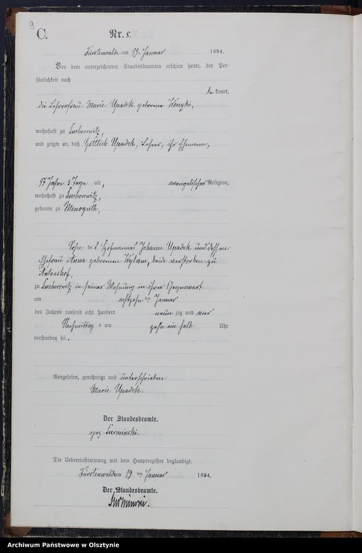 image.from.unit.number "Sterbe-Neben-Register Nr 1 - 125"