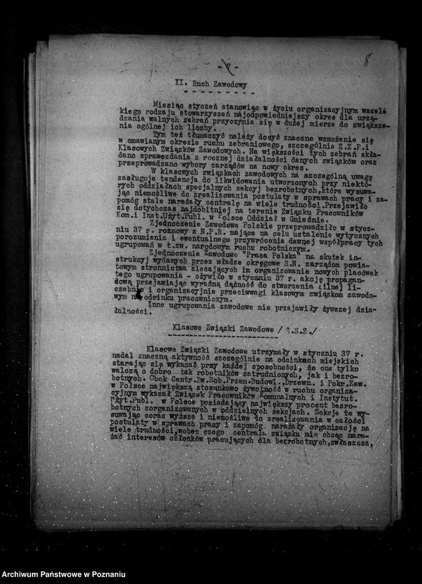 Obraz 12 z jednostki "Sprawozdania okresowe ze stanu bezpieczeństwa za miesiące styczeń, luty, marzec 1937 r. /nr 1-3/"