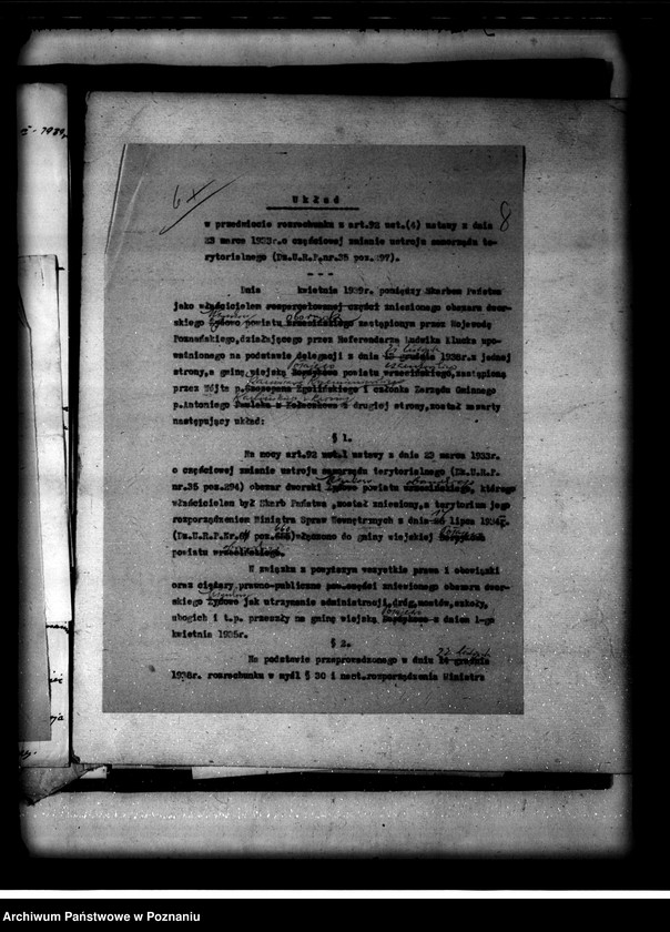Obraz 13 z jednostki "Rozliczenie z gminą Połajewo odnośnie rozparcelowanego obszaru dworskiego Młynkowo powiatu czarnkowskiego"