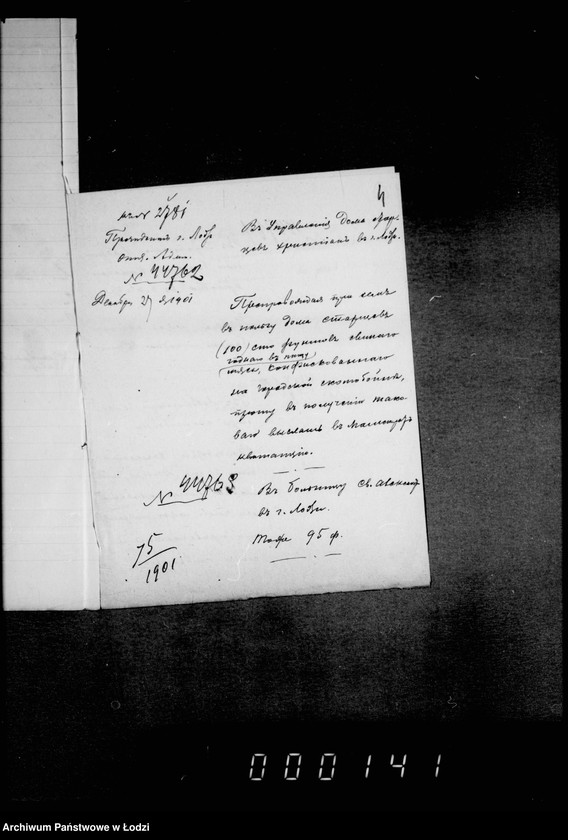 Obraz 8 z jednostki "O raspredelenji v pol´zu balagotvoritel´nych zavedenji mjasa konfiskovannago v lodzinskoj skotobojne"