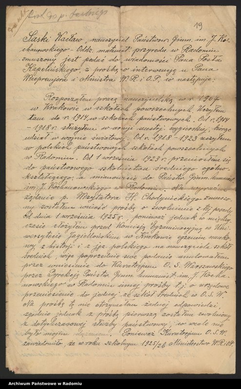 image.from.unit.number "[Materiały dotyczące działalności publicznej Franciszka Kapelińskiego]"