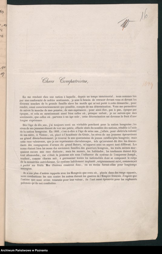 Obraz 19 z jednostki "A. betr. die polnische Emigration"