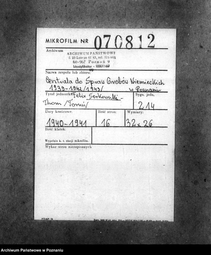 Obraz 2 z jednostki "Felix Serkowski - Thorn (Toruń)"