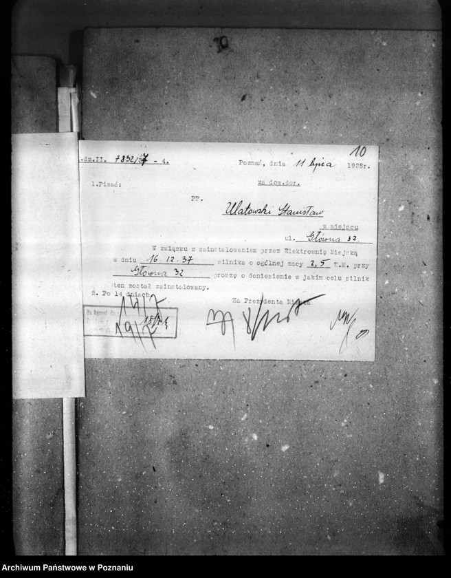 Obraz 15 z jednostki "Projekt urządzania odlewni /kopulakowej/ żelaza przy ul. Głównej 32 St. Ulatowskiego"