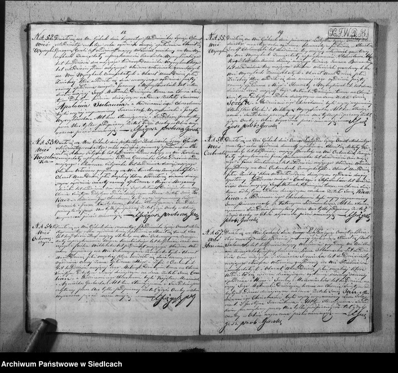 Obraz 13 z jednostki "Akta urodzin, małżeństw, zgonów"